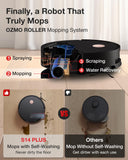Yeedi S14 Plus Robot Vacuum and Mop, 18,000Pa Suction, OZMO Roller Mopping, ZeroTangle 2.0, TruEdge 3D Sensor, All-in-One Station with Auto Hot Water Washing & Self-Drying, Black