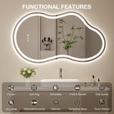 miskerm Irregular Cloud LED Bathroom Mirror 60x32