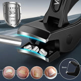 Toenail Clippers for Seniors & Thick Nails - Heavy Duty Stainless Steel Nail Clippers for Thick Toenails - Toenail Clippers with Wide Jaw - Men, Women, Elderly Manicure Set