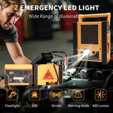 2000A Peak Jump Starter with Air Compressor, Portable Power Station with 400W Inverter, 12V Car Battery Booster for 8.5L Gas/Diesel Engines