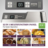 Mesliese Vacuum Sealer Machine, Powerful 95kPa 140W One Hand Operation Food Sealer, Double Seal Strip with Build-in Cutter & Countdown Display