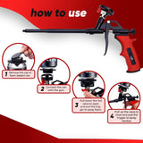 Professional Expanding Foam Spray Gun, 20 Insulation Guns + 180 Extenders