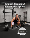 AIRHOP 0.79in Thick 24 Sq Ft Exercise Equipment Mats, 6 Tiles Upgraded Rubber Top with High Density EVA Foam, Large Interlocking Puzzle Gym Flooring for Home Gym, Heavy Weight Workout,Black