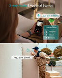 Doorbell Camera Wireless, Video Doorbell Wireless with Chime, 2 Way Audio, Voice Changer, 30s Voice Message, White ZUMIMALL