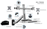 Mount-It! Dual Monitor Wall Mount, Keyboard Tray & CPU Holder, Sit-Stand