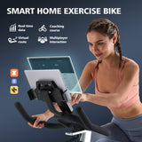 YOSUDA PRO Magnetic Exercise Bike 350 lbs Weight Capacity - Indoor Cycling Bike Stationary with Comfortable Seat Cushion, Silent Belt Drive YOSUDA
