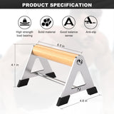 Mochantum Push Up Bar - Heavy-Duty Stainless Steel Pushup Stands with Non-Slip Base, 500LB Capacity, Portable Home Gym Equipment,White