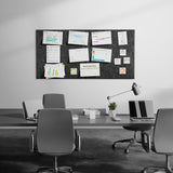 MaxGear Extra Large Bulletin Board 72" x 48", Dark Gray Felt Wall Tiles