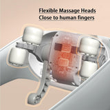 EZAGMWGFB Portable Electric Neck Massager/Pillow Shiatsu Shoulder Massager 3 Speed Heating Deep Tissue Massage Pillow/Back