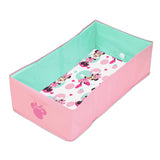 Disney Baby Minnie Mouse Tuckaway Toddler Folding Tub, Converts Shower to Bathtub, Folds to Store, Easy to Clean, Portable Baby Bathtub for Travel, 12M-5Y