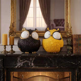 OlethRoryLe Owl Statue for Home Decor owl Gifts Unique Home Decor (Black)