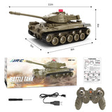 BEAURE Remote Control Tank for Kids, M41A3 American Army Battle Programmable RC Tanks with Lights & Realistic Sounds, RC Military All Terrain Off-Road Vehicles, Great Gift Tank Toy for Boys