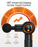 NAPRE Massage Gun with Heat and Cold,Massage Gun Deep Tissue with Extension Handle & 3 Adjustable Angles,Handheld Percussion Back Massager for Muscle/Neck/Body Pain Relief with Case,Mothers Day Gifts