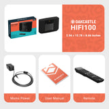 Compact Home Stereo System with Bluetooth, Wall Mountable CD Player for Home, FM Radio, Wireless, Remote Controlled Oakcastle