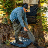 RiverSmith Fly Fishing Wader & Boot Bag – Gear-Roll Wader Bag with Changing Mat, Waterproof Pocket, Rod & Net Storage – Fly Fishing Gear Organizer – Shadow Kelp