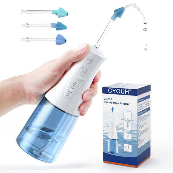 System Electric Neti Pot Sinus Rinse Machine, 300 ML Cordless CYOUH