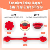 12Pcs Air Fryer Magnets For Parchment Paper,Air Fryer Liner Magnet Silicone Buckle For Holding Down Lock Liners Disposable Safely