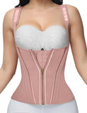 SHAPSHE Waist Trainer for Women, Tummy Control Sports Girdle, Workout Body Shaper with Adjustable Shoulder Strap Rosy Brown XS