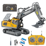 BLQCSLH Excavator Set，rc Dump Truck Command The Site Conquer The Dir，2.4Ghz Remote Control Construction Vehicle Set Children's Toys，Alloy Material Simulate True Scale (Excavator)