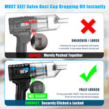 Car Vacuum Cordless, 35000PA Strong Suction Handheld Vacuum with 2 Detachable Batteries, 60Min Runtime Portable Vacuum Cleaner for Car Detailing, Pet Hair, Home Couch & Office, 350ML XL Dust Cup