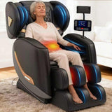 GOLD TIME Upgraded Massage Chair Full Body, Zero Gravity Recliner with Heat, 10 Fix Points, Bluetooth, Touch Screen, Footrest, Shiatsu Massage Chair Full Body for Parents, Seniors & Easy Assembly