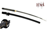 Hand Forged 1095 Curling Cloud Katana, Visible Hamon Full Tang Sword