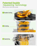 TUUMIIST Cold Press Juicer Machines 6.5'' Large Feed Chute for Whole Fruits & Vegetables, High Juice Yield, Easy to Clean