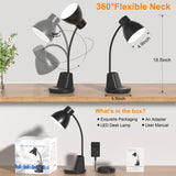 Sailstar Desk Lamp for Home Office, 10W Wireless Charging, Eye-Caring LED Desk Light, CRI 95+ 3 Color Modes Stepless Dimming Pen Holder, 360° Flexible Arm Desk Lamps for College Dorm, Adapter Included