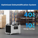 Moiswell 70 Pints Commercial Dehumidifier with Pump, Portable Crawl Space Dehumidifiers for Basement and Home, Energy Star Efficient Certified, Automatic Defrost