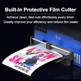 DXZ A4 DTF Printer with XP600 Printhead,2X Fast Printing Speed,Film Cutter,White Ink Stirring System,2-Year Ink Supply (Printer+Oven+Heat Press)