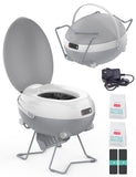 MODIWELL Portable Waterless Dry Flush Toilet, LE-330B, Gray