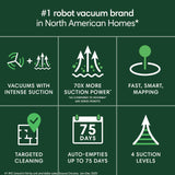 iRobot Roomba 105 Vac Robot Vacuum with AutoEmpty Dock - Self-Empties for 75 Days, Easy to use, Intense Power-Lifting Suction, LiDAR Navigation, Multi-Surface Cleaning, Cleans in Neat Rows