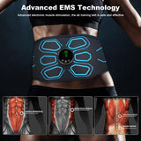 Gnisang FDA Cleared - MHD TENS Muscle Stimulator Electronic Abs Muscle Toner Ab Machine Trainer for Abdomen Easy Abs Muscle Stimulation and Activation, Home Gym Use Black1
