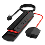 Monster Power Vertex Surge Protector with Detachable USB Power Strip (Black, Power Vertex XL)