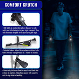 Ergobaum 7G by Ergoactives. 1 Pair (2 Units) of Ergonomic Forearm Crutches - Adult 5' - 6'6'' Adjustable (Purple)