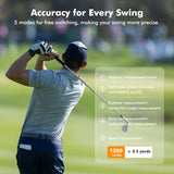 LAZYCAT Golf Rangefinder with Slope, 1200 Yards Laser Range Finder Golfing Dimmable, 7X Magnification, Flag Lock Vibration