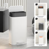Kitchen Bathroom (8 Gallon/30 Liter) Trash Can - Stainless Steel Garbage Cans with Foot Pedal