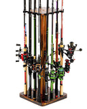 Fishing Rod Holders for Garage 360 Degree Rotating Fishing Pole Rack, Floor Stand Holds up to 16 Rods Ghosthorn