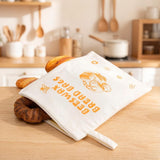2 Pack Reusable Beeswax Bread Bags for Sourdough丨Buckle Bags&Zipper Bags丨17"×12" Natural Beeswax-Lined Cotton Storage Bags for homemade bread丨for sourdough storage&Freezer & Refrigerator