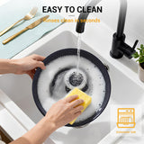Ammeloo 21-Piece Ceramic Pots and Pans Set Non Stick with Detachable Handles and Egg Frying Pan, Non-Toxic Cookware, Induction Ready, Oven Safe, Stackable for Storage, Black Speckled