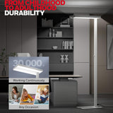 Honeywell LED Floor Lamp Modern - 02E GEN Sunturalux Eye Caring Tall Standing Light, 8000LM 4000K Natural Daylight Dimmable Reading Lampara