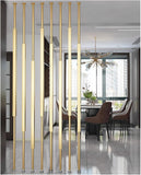 Adjustable Folding Room Divider Set of 8 - Modern Decorative Privacy Screen for Home, Restaurant, Bathroom, Entryway & Balcony - 230cm/90.5in Partition Solution