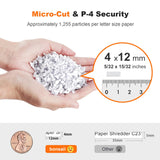 100 Sheets Auto Feed Paper Shredder, Up to 30 Minutes Shredders for Home Office Use