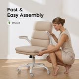 amseatec Office Chair Adjustable Desk Chair Mid Back Executive Comfortable
