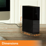 WD 24 to My Book External Desktop Hard Drive, USB 3.2 Gen 1, exFAT, SuperSpeed USB-A Cable, Backup and Password Protection