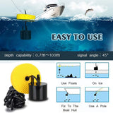 LUCKY Sonar Portable Fish Finder Transducer Wired Water Depth Finders Boat Kayak Transducer Fish Finder Handheld Fishing Gifts for Men