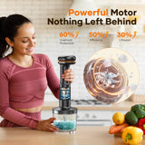 Cordless Stick Immersion Blender 5-in-1, Ritus 13000RPM Soup Blender Rechargeable Handheld Mixer For Baby Food & Smoothies