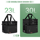 MIYCOO Cooler Bag Double Deck - 60 Can Leakproof Insulated Portable Soft Lunch Cooler, Extra Large Expandable Ice Chest Cooler for Beach, Picnic, Camping, Shopping