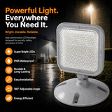 LED ENERGY PLUS Remote Outdoor Emergency Light Head – Single Head LED Lamp, Weatherproof Emergency Exit Lighting – 3.6V OR 9.6V Volts, 1.7 Watts (4 Pack)