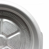 TrueCraftware- 13" x 19-1/2" Aluminum 3 Tier Steamer Set 1/8” hole size- Steamer for Cooking Pot Food Steam Pots with Lid for Cooking Vegetables Seafood Soups Stews and Pasta